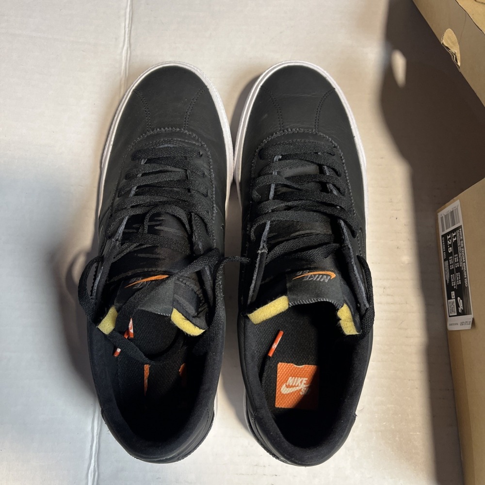 Sz 11- NIKE SB BRUIN ISO MENS 'ORANGE LABEL'  BLACK - Picture 6 of 9